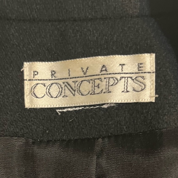 Vintage Private Concepts Double Breasted Blazer, Black |L - Picture 12 of 12